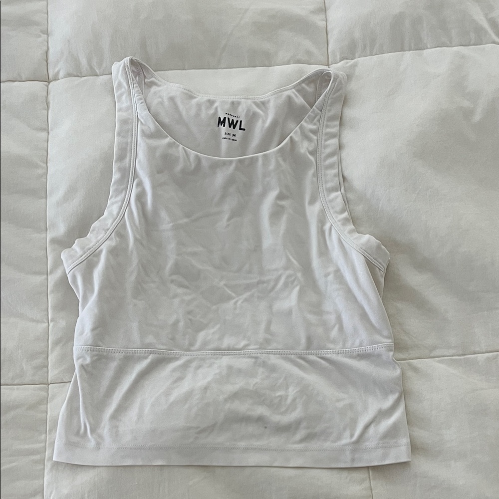Madewell Athletic White Tank Top